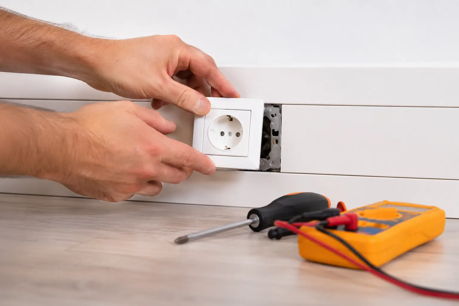 installation d'une prise électrique